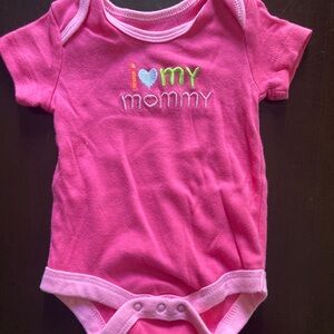 I Love My Mommy Baby Onesie
